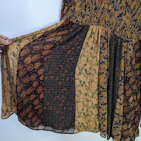 NWOT Free People Merrie Mix Print Tunic Top - Picture 3 of 7